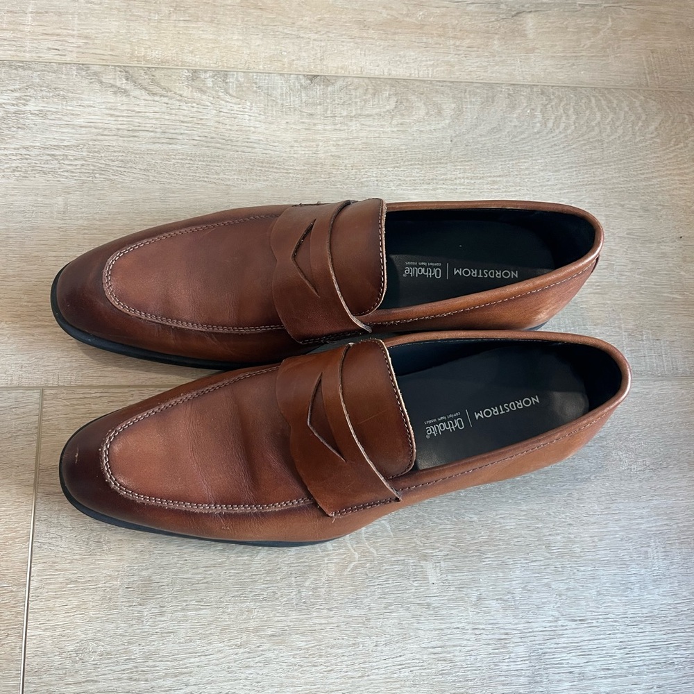 Nordstrom Men's Tan Leather Loafers
